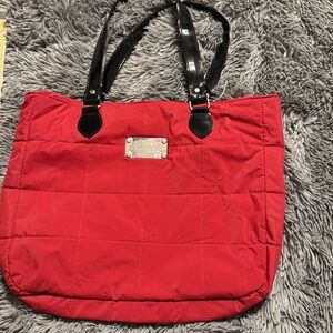 Yankee Candle Tote Bag Deep Red and Black bag